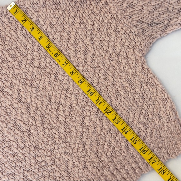 Hollister Women’s Chunky Knit Cropped Sweater Pink XS Metallic Turtleneck - Picture 13 of 13